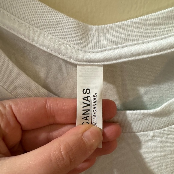 White T-Shirt with American Flag Cowboy Hat Design - Picture 4 of 6